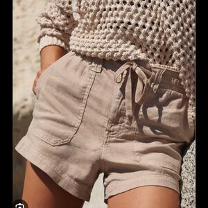 American Eagle Dreamy Drape Linen-Blend Carpenter Short